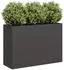 vidaXL Pflanzkübel Schwarz 120x40x80 cm Kaltgewalzter Stahl (860717)