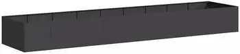 vidaXL Pflanzk&uuml;bel Schwarz 360x80x40 cm Stahl (860766)