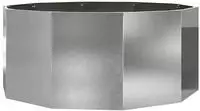 vidaXL Pflanzk&uuml;bel Silber 120 x 120 x 50 cm Edelstahl