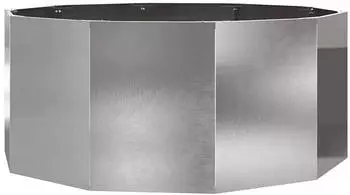 vidaXL Pflanzk&uuml;bel Silber 120 x 120 x 50 cm Edelstahl (883749)