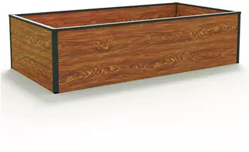 GFP - Garten- & Freizeit-Profi Hochbeet 150 x 77 x 39 cm Holzoptik Halfsize (GFPV00506)