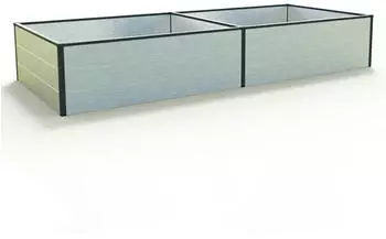 GFP - Garten- & Freizeit-Profi Hochbeet 235 x 99 x 39 cm Aluminium eloxiert Halfsize (GFPV00535)