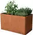 PRIMEYARD Hochbeet 146 x 80 x 60 cm Cortenstahl Rost-Optik Design (GFPV00825)