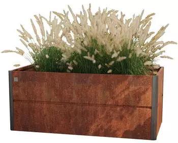PRIMEYARD Hochbeet 200 x 100 x 77 cm Cortenstahl Rost-Optik Design (GFPV00783)