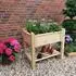 Promadino Hochbeet 90 x 60 x 84,5 cm Holz Natur