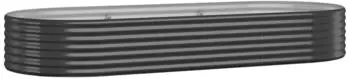 furnicato Hochbeet Pulverbeschichteter Stahl 249x100x36cm Anthrazit