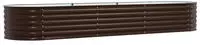 vidaXL Hochbeet Braun 320 x 80 x 44 cm Stahl
