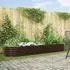 vidaXL Hochbeet Braun 320 x 80 x 44 cm Stahl (42008138)