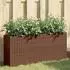 vidaXL Hochbeet mit 2 Fächern Braun 90x20x40 cm Poly Rattan (366408)