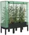 vidaXL Hochbeet mit Gewächshaus-Aufsatz Rattan-Optik 120x40x140 cm (4015820)