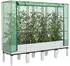 vidaXL Hochbeet mit Gewächshaus-Aufsatz Rattan-Optik 160x40x140 cm (4015849)