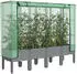 vidaXL Hochbeet mit Gewächshaus-Aufsatz Rattan-Optik 160x40x140 cm (4015863)