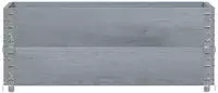 vidaXL Paletten-Aufsatzrahmen 2 Stk. Grau 100x50 cm Massivholz Kiefer