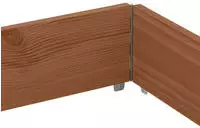 vidaXL Paletten-Aufsatzrahmen 3 Stk. Braun 150x100cm Massivholz Kiefer