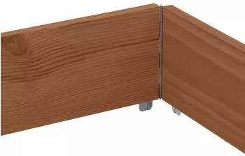 vidaXL Paletten-Aufsatzrahmen 3 Stk. Braun 150x100cm Massivholz Kiefer (3295385)