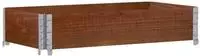 vidaXL Paletten-Aufsatzrahmen Braun 120x80 cm Massivholz Kiefer