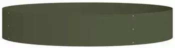 vidaXL Pflanzenring Olive Gr&uuml;n 120 x 120 x 20 cm Kaltgewalzter Stahl (873640)