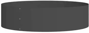 vidaXL Pflanzenring Schwarz 80 x 80 x 20 cm Kaltgewalzter Stahl (873620)