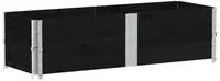 vidaXL Pflanzkasten Schwarz 150x50 cm Massivholz Kiefer