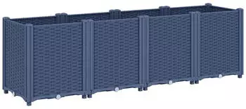 vidaXL Pflanzk&uuml;bel Blaugrau 160x40x53 cm PP (367856)