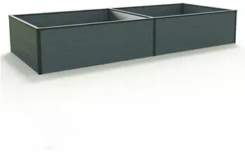 GFP - Garten- & Freizeit-Profi Hochbeet 235 x 99 x 39 cm Anthrazit Halfsize (GFPV00533)