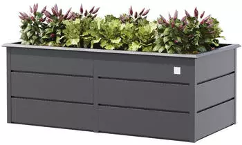 PRIMEYARD Hochbeet 75 x 175 x 78 cm Stahl anthrazit Design (GFPV00956)