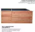 Mega-Holz Hochbeet Lärche Rhombus XXL 346x80x73cm