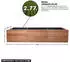 Mega-Holz Hochbeet Lärche Rhombus XXL 346x80x73cm