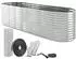 TTL Garden SPIRIT XL 320x80x80cm Metall oval Silber