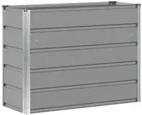 vidaXL Pflanzk&uuml;bel Hellgrau 100 x 40 x 75 cm Stahl