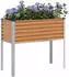 vidaXL Gartenblumentopf Hellbraun 100 x 45 x 90 cm Verzinkter Stahl (42017371)