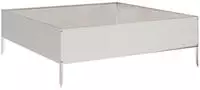vidaXL Hochbeet 100x100x33,5 cm Edelstahl