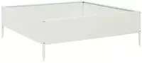 vidaXL Hochbeet Wei&szlig; 100x100x33,5 cm Stahl