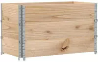 vidaXL Paletten-Aufsatzrahmen 3 Stk. 100x50 cm Massivholz Kiefer