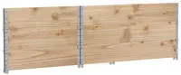 vidaXL Paletten-Aufsatzrahmen 3 Stk. 120x80 cm Massivholz Kiefer