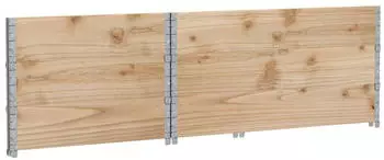 vidaXL Paletten-Aufsatzrahmen 3 Stk. 120x80 cm Massivholz Kiefer (3295366)