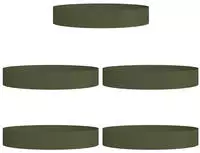 vidaXL Pflanzenring 5 pcs Olive Gr&uuml;n 120 x 120 x 20 cm