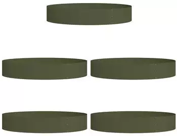 vidaXL Pflanzenring 5 pcs Olive Gr&uuml;n 120 x 120 x 20 cm (873641)