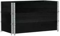 vidaXL Pflanzkasten Schwarz 100x50 cm Massivholz Kiefer