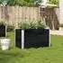 vidaXL Pflanzkasten Schwarz 100x50 cm Massivholz Kiefer (3295428)
