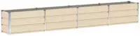 Vidaxl Planter Ivory 320 X 40 X 45 Cm Steel