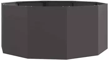 vidaXL Pflanzk&uuml;bel Schwarz 120 x 120 x 50 cm Stahl (883745)