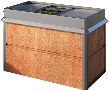 PRIMEYARD Hochbeet 150 x 85 x 77 cm Cortenstahl Rost-Optik (GFPV00794)