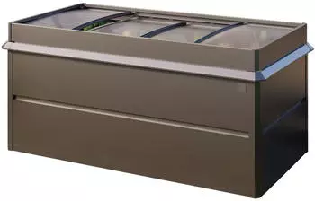 PRIMEYARD Hochbeet 200 x 100 x 77 cm Stahl Anthrazit-Metallic (GFPV00774)