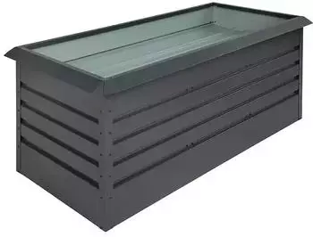 Floraworld Hochbeet 70 x 162 x 82 cm Stahl Anthrazit