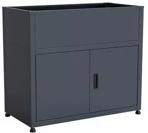 KGT Hochbeet UrbanGrow M Space 101 x 51 x 86 cm Metall Anthrazit-grau