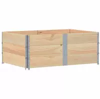 vidaXL Paletten-Aufsatzrahmen 3 Stk. 150x100 cm Massivholz Kiefer