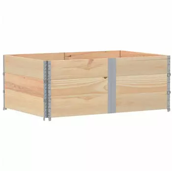 vidaXL Paletten-Aufsatzrahmen 3 Stk. 150x100 cm Massivholz Kiefer (3295382)