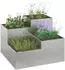 vidaXL Gartenblumentopf Silber 80 x 80 x 60 cm Verzinkter Stahl (865860)