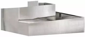 vidaXL Garten-Pflanzgef&auml;&szlig; Silber 100 x 100 x 50 cm Edelstahl (873589)